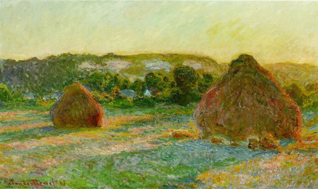 『積みわら - 夏の終わり』, 1890年 - 1891年, シカゴ美術館
